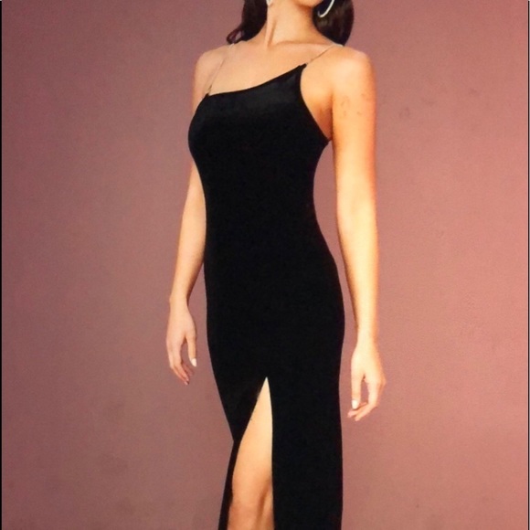 Maxi velvet split dress - Picture 6 of 8